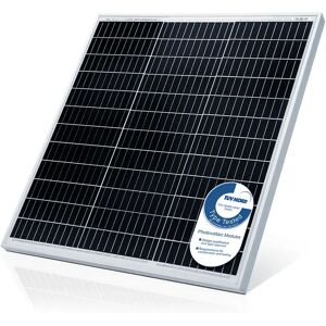 FF Europe Solpanel Monokrystallinsk - 100 W, 18 V Til 12 V Batterier, Solcelle, Ladekabel, Silicium