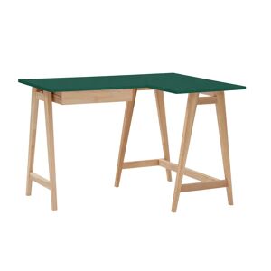 Ragaba Luka Asketræ Hjørneskrivebord B115cm X D85cm Grøn Højre Side