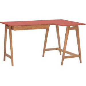 Ragaba Luka Hjørneskrivebord B 135cm X D 85cm Antik Pink Eg Højre Side