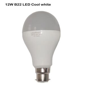 Ledsone B22 Led-Lys 12w, Kølig Hvid 6000k, Ikke Dæmpbar