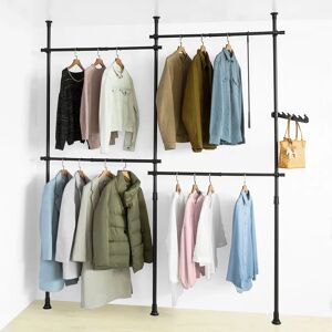 SoBuy Walk In Closet -  Teleskopisk Tøjstativ