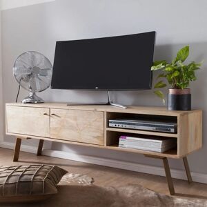 Skyport Sikar Tv-Kabinet I Massivt Træ, 145 X 47 X 35 Cm