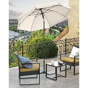 SONGMICS 1.6 M Parasol, Upf 50+, Solbeskyttelse, Beige