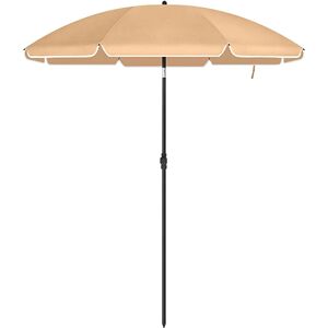 SONGMICS Parasol Til Stranden, Taupe