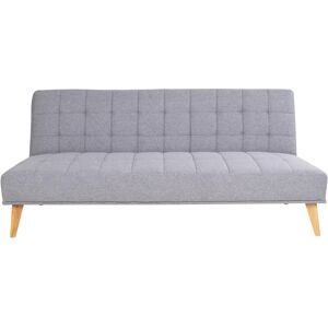 House Nordic Oxford Sovesofa - Sovesofa I Stof, Lysegrå Med Natur Ben