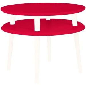 Ragaba Ufo Sofabord Diameter 57cm X H 45cm - Røde/hvide Ben