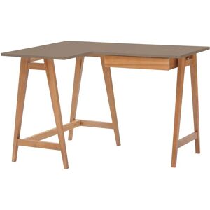 Ragaba Luka Hjørneskrivebord B115cm X D85cm Brun Oak Venstre Side