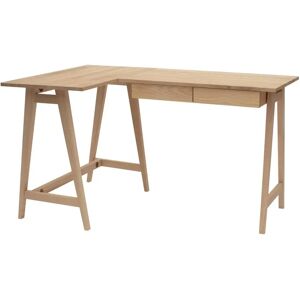 Ragaba Luka Ask L-Formet Skrivebord B135cm X D85cm Venstrestillet