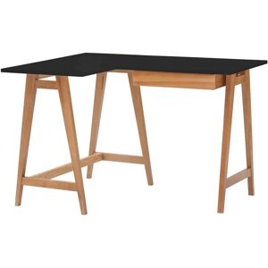 Ragaba Luka Hjørneskrivebord B115cm X D85cm Sort Eg Venstre Side