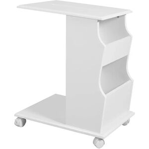 SoBuy Smart Sidebord Med Hjul Og Ipad Holder, Hvid