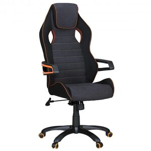 Skyport Amstyle 'Valentino' Gamer Stol, Sort/grå/orange