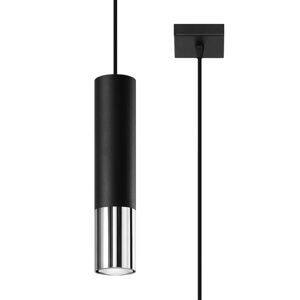 Sollux Lighting Vedhængslampe Loopez 1 Sort/chrom