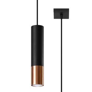 Sollux Lighting Vedhængslampe Loopez 1 Sort/kobber