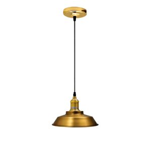 Ledsone Vintage Hængelampe, Pendel I Industriel Stil, 26 Cm, Messing