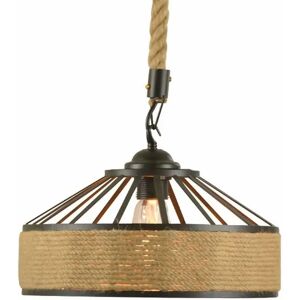 Ledsone Retro Industriel Vintage Loft Hemp Rope Pendel Light Loftlampe