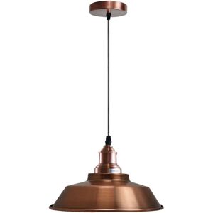 Ledsone Vintage Industriel Metal Loft Pendant Shade Retro Light Copper