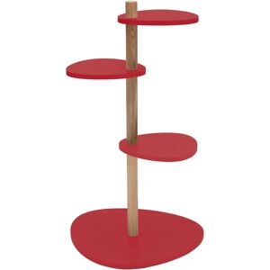 Ragaba Magla 3-Lags Asketræ Plant Stand B55 X H91cm Pure Red