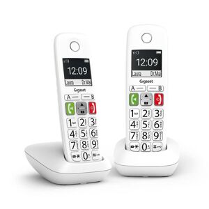Siemens Fastnettelefon Gigaset E290 Duo Hvid