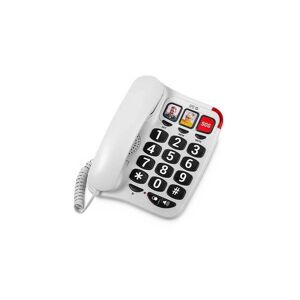 SPC Fastnettelefon Spc Comfort Numbers 2 Hvid