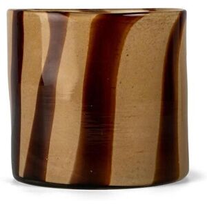 Byon Brown-Beige Vase/lysestage Calore Courve M Brown/beige One Size