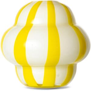 Byon Vase Curlie Yellow/white One Size
