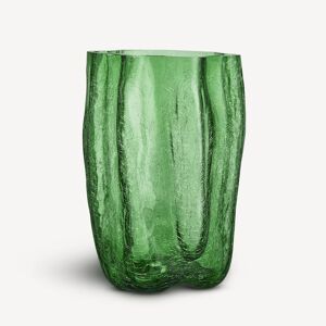 Kosta Boda Crackle Vase Dark Green 370mm One Size