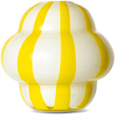 Byon Vase Curlie Gul/hvid Unisex - Vase Byon Vase Curlie Gul/hvid Unisex - Vase