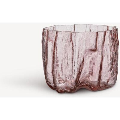 Kosta Boda Rød Crackle Vase - 17,5 cm - Glasvase Kosta Boda Rød Crackle Vase - 17,5 cm - Glasvase