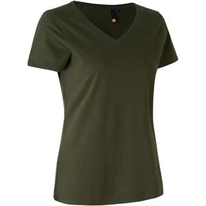 Id 0543 Core T-Shirt   V-Hals   Dame-Oliven-S