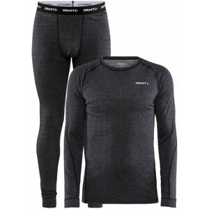 Craft 1909711 Core Wool Merino Set M Herre Black Melange M Craft 1909711 Core Wool Merino Set M Herre Black Melange M