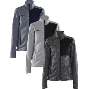 Craft 1912219 Adv Explore Heavy Fleece Jacket W Kvinde Grey Melange/black Xl Craft 1912219 Adv Explore Heavy Fleece Jacket W Kvinde Grey Melange/black Xl