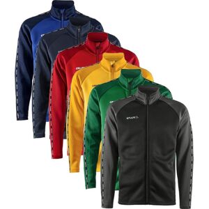 Craft 1912728 Squad 2.0 Full Zip M Herre / Sportsjakke Bright Red/express S Craft 1912728 Squad 2.0 Full Zip M Herre / Sportsjakke Bright Red/express S