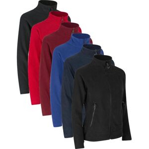 ID 0807 Zip-n-Mix Fleecejakke til Kvinder - Fitted, Sort, Mikrofleece ID 0807 Zip-n-Mix Fleecejakke til Kvinder - Fitted, Sort, Mikrofleece
