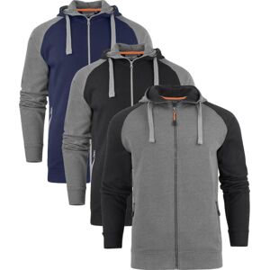 Macone 2532028 Chris Hoodie Navy/grey Melange 4xl Macone 2532028 Chris Hoodie Navy/grey Melange 4xl