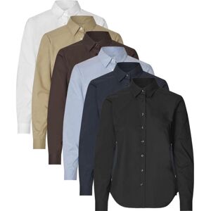 Seven Seas S67 Poplin Stretch Dame-Hvid-S Seven Seas S67 Poplin Stretch Dame-Hvid-S