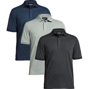 Tenson Txlite Melange Polo Sort M - Poloshirt Tenson Txlite Melange Polo Sort M - Poloshirt