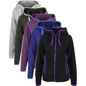 You Brands 7351 Madeline / Fleece Sort/lilla S You Brands 7351 Madeline / Fleece Sort/lilla S