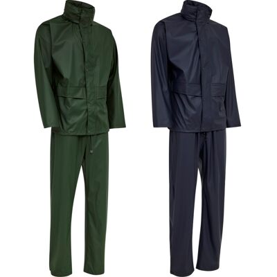 Elka 0163124 Dry Zone Pu Overall / Unisex Regnoveralls-Navy-S Elka 0163124 Dry Zone Pu Overall / Unisex Regnoveralls-Navy-S