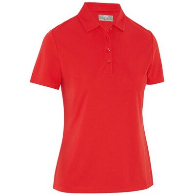 Callaway Callaway Turnering Damer Poloshirt - Rød - Golf Polo Callaway Callaway Turnering Damer Poloshirt - Rød - Golf Polo