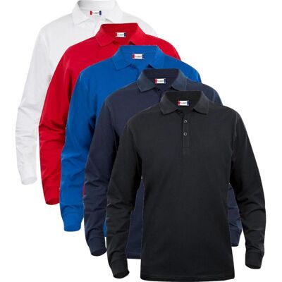 Clique 28233 Basic Polo L/s Junior Hvid 150/160 Clique 28233 Basic Polo L/s Junior Hvid 150/160