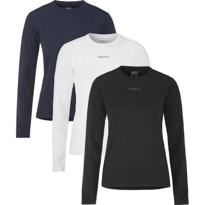 Craft 1914797 Adv Essence Ls Tee 2 W Kvinde Hvid - T-shirt Craft 1914797 Adv Essence Ls Tee 2 W Kvinde Hvid - T-shirt