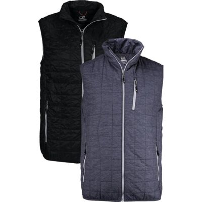 Cutter & Buck 351408 Rainier Vest Men'S Antracit Blue Melange L Cutter & Buck 351408 Rainier Vest Men'S Antracit Blue Melange L