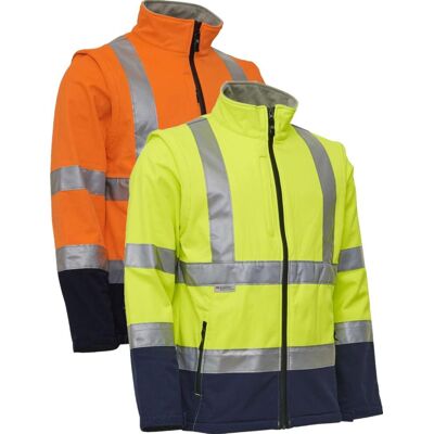 Elka 086500r Visible Xtreme Softshell Jakke Fluorescerende Orange/marine M Elka 086500r Visible Xtreme Softshell Jakke Fluorescerende Orange/marine M