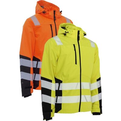 Elka 116503r Visible Xtreme Recycled Softshell Jakke Fluorescerende Orange/sort 5xl Elka 116503r Visible Xtreme Recycled Softshell Jakke Fluorescerende Orange/sort 5xl