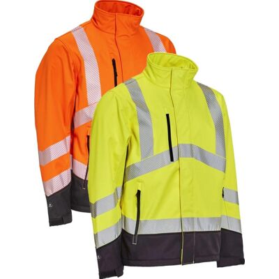 Elka 116505r Visible Xtreme Softshell Jakke Fluorescerende Gul/sort 4xl Elka 116505r Visible Xtreme Softshell Jakke Fluorescerende Gul/sort 4xl
