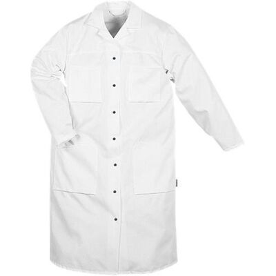 Fristads 100465 Bomuld Fødevarekittel Dame 163 Hvid S Fristads 100465 Bomuld Fødevarekittel Dame 163 Hvid S