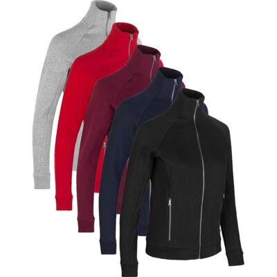 ID - 0629 Sweat Cardigan Zip - Grå Mélange - Cardigan ID - 0629 Sweat Cardigan Zip - Grå Mélange - Cardigan