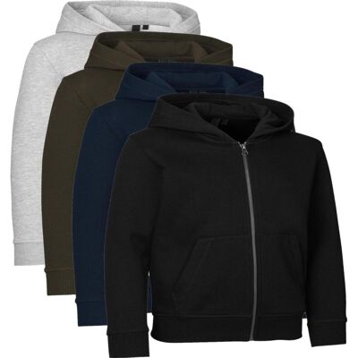 ID Identity Id 40638 Core Zip Hoodie Børn-Grå Melange-8/10 ID Identity Id 40638 Core Zip Hoodie Børn-Grå Melange-8/10