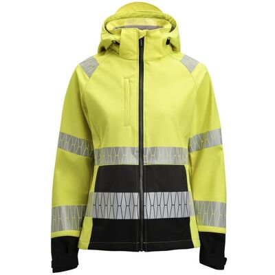Jobman 1377 Softshell Jakke High-Vis Dame Yellow / Black Xl Jobman 1377 Softshell Jakke High-Vis Dame Yellow / Black Xl
