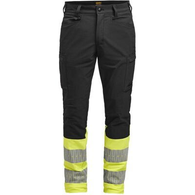 Jobman 2328 Servicebukser Stretch Hi-Vis Herre Black / Yellow D100 Jobman 2328 Servicebukser Stretch Hi-Vis Herre Black / Yellow D100